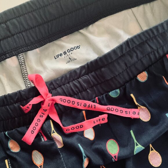 LIFE IS GOOD Woman's 2 Pc Pajama Set NWT Size L - Picture 6 of 7